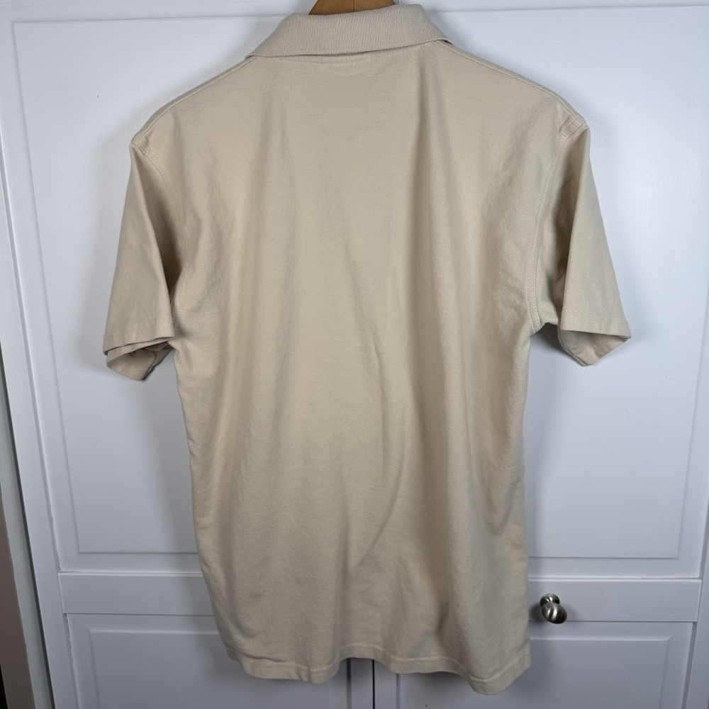 Lacoste Classic Fit Polo Shirt Men's 2XL Cotton Petit Piqué Short Sleeve Tan - Picture 6 of 9